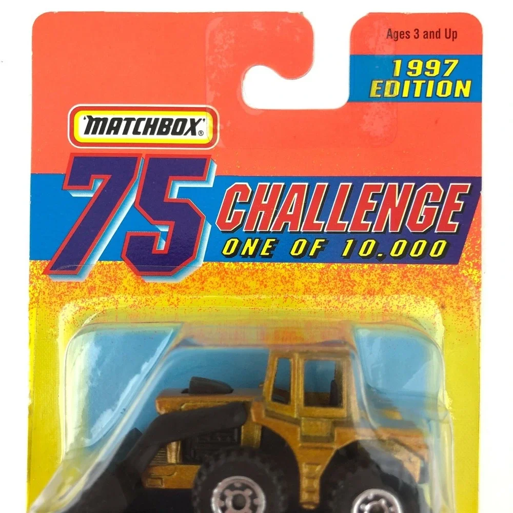 Matchbox‎ 75 Challenge Shovel Nose Tractor Front Loader Gold Die Cast 1/64 Scale